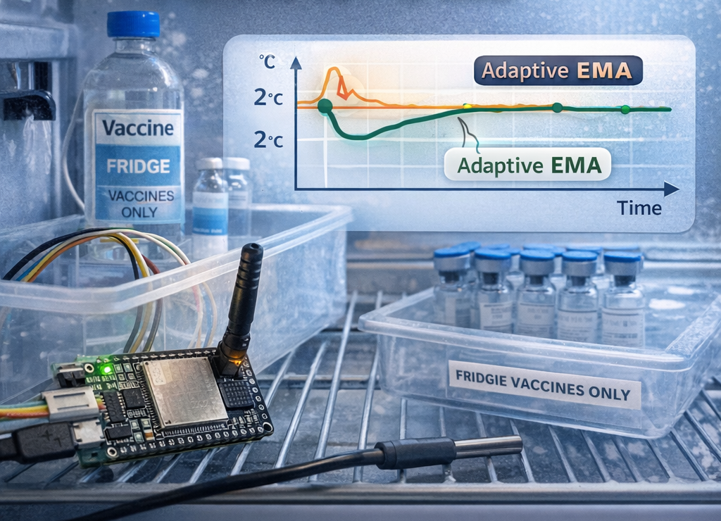 Adaptive EMA + Step Limiter ยกระดับความนิ่งของข้อมูล IoT ในโลกจริง