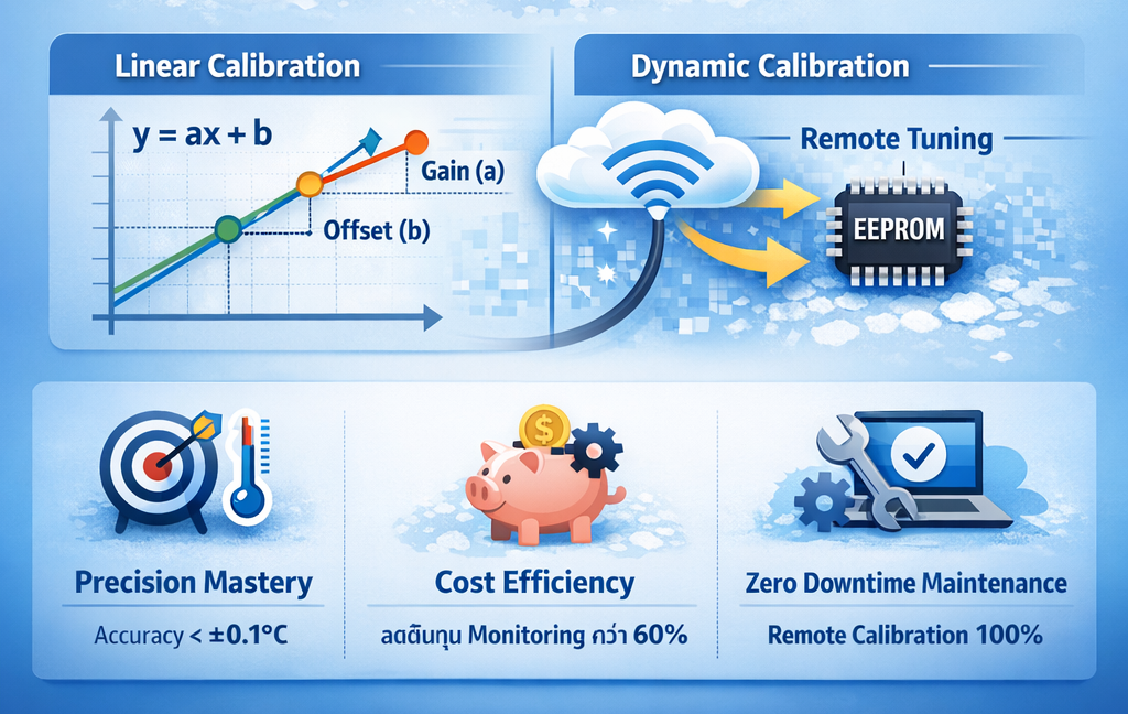 ระบบตรวจวัดอุณหภูมิความแม่นยำสูงสำหรับวัคซีนและเวชภัณฑ์